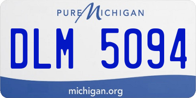 MI license plate DLM5094