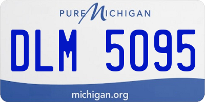 MI license plate DLM5095