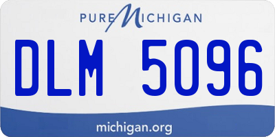 MI license plate DLM5096