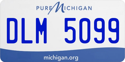 MI license plate DLM5099