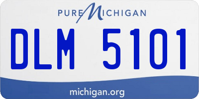 MI license plate DLM5101