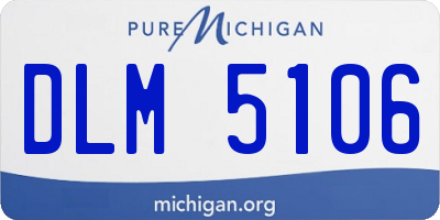 MI license plate DLM5106