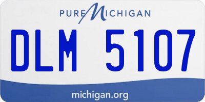 MI license plate DLM5107