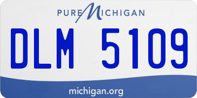 MI license plate DLM5109