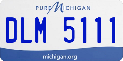 MI license plate DLM5111