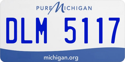 MI license plate DLM5117