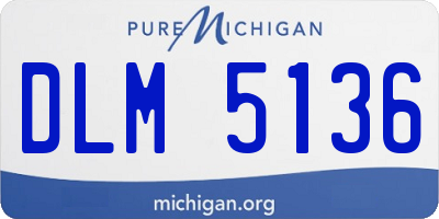 MI license plate DLM5136