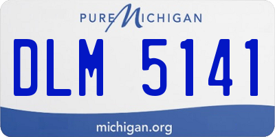 MI license plate DLM5141
