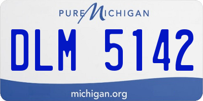MI license plate DLM5142