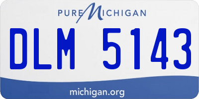 MI license plate DLM5143