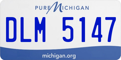 MI license plate DLM5147
