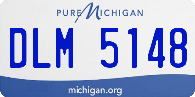 MI license plate DLM5148