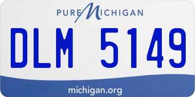 MI license plate DLM5149