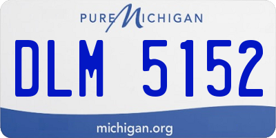 MI license plate DLM5152
