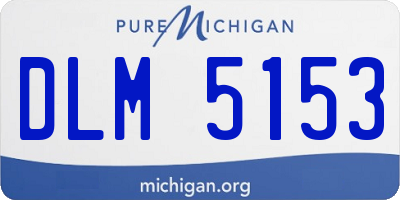 MI license plate DLM5153