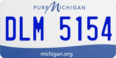 MI license plate DLM5154
