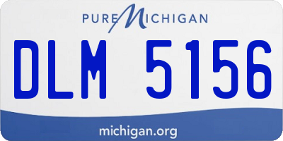 MI license plate DLM5156