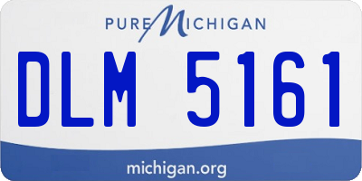 MI license plate DLM5161