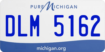 MI license plate DLM5162