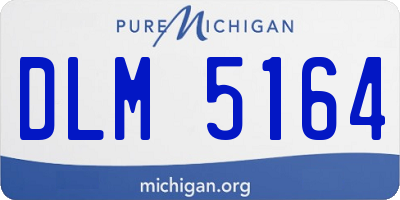 MI license plate DLM5164