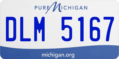 MI license plate DLM5167