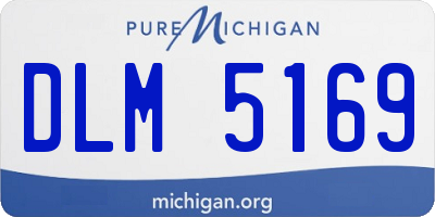 MI license plate DLM5169