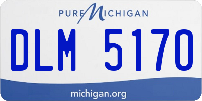 MI license plate DLM5170
