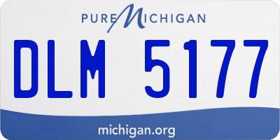 MI license plate DLM5177