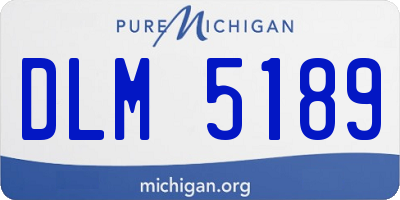 MI license plate DLM5189