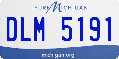 MI license plate DLM5191