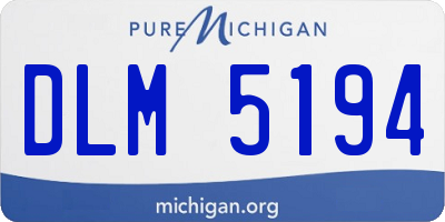 MI license plate DLM5194