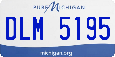 MI license plate DLM5195