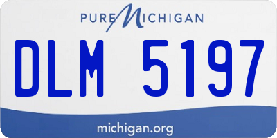 MI license plate DLM5197