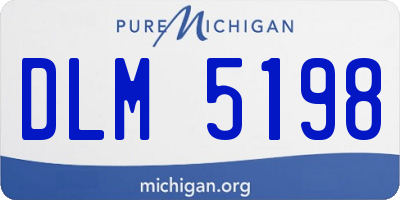 MI license plate DLM5198