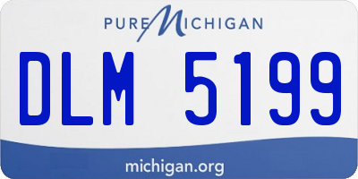 MI license plate DLM5199