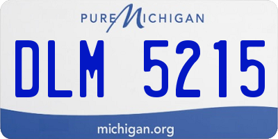 MI license plate DLM5215