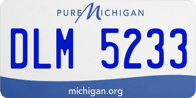 MI license plate DLM5233