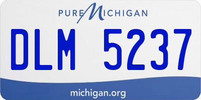 MI license plate DLM5237