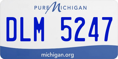 MI license plate DLM5247