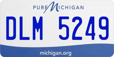 MI license plate DLM5249