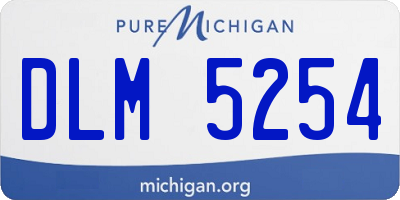 MI license plate DLM5254