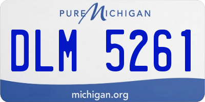 MI license plate DLM5261