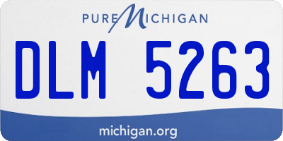 MI license plate DLM5263