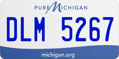 MI license plate DLM5267