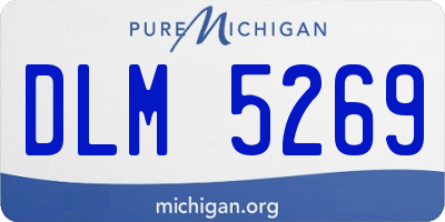 MI license plate DLM5269