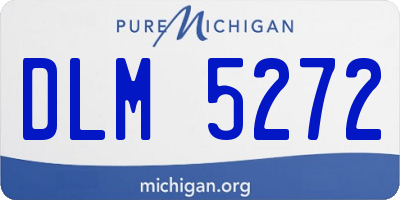 MI license plate DLM5272