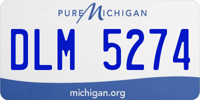 MI license plate DLM5274