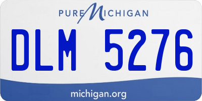 MI license plate DLM5276