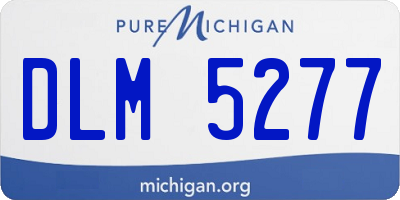 MI license plate DLM5277