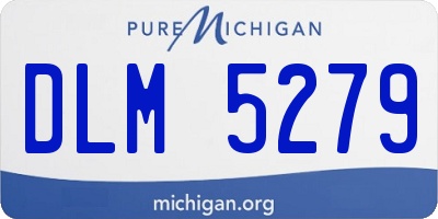 MI license plate DLM5279